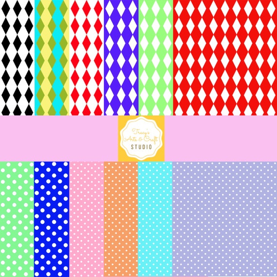 Journalling,crafts 12 Sheets Printable Paper INSTANT DOWNLOAD 12 x 12 inch,Adorable Vintage Pinup Patterns for Bookbinding,Scrap booking