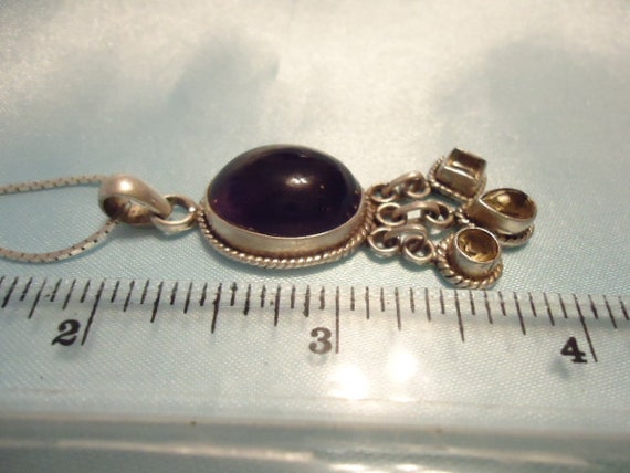 Exquisite Amethyst And Citrine Older Vintage Neck… - image 10