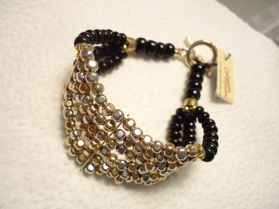 Vintage Multi-Strand Calypso Studios Bracelet Wit… - image 4
