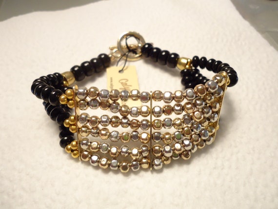 Vintage Multi-Strand Calypso Studios Bracelet Wit… - image 2