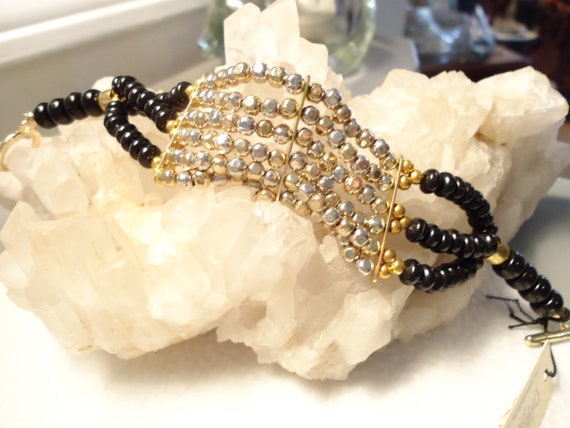 Vintage Multi-Strand Calypso Studios Bracelet Wit… - image 3
