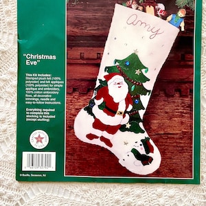Abaodam 4pcs Xmas Embellishment Handmade Christmas Stockings Kits Felt Xmas  Stocking Kits Felt Applique Ornament Kit Toy for Kids DIY Accessories