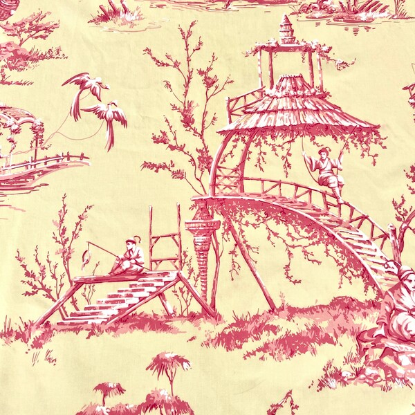 Chinoiserie Fabric - Etsy
