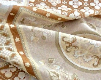 Schumacher Floating Garden Fabric, 14 Yards, Asian Chinoiserie Linen, Neutral Decor Drapery Weight