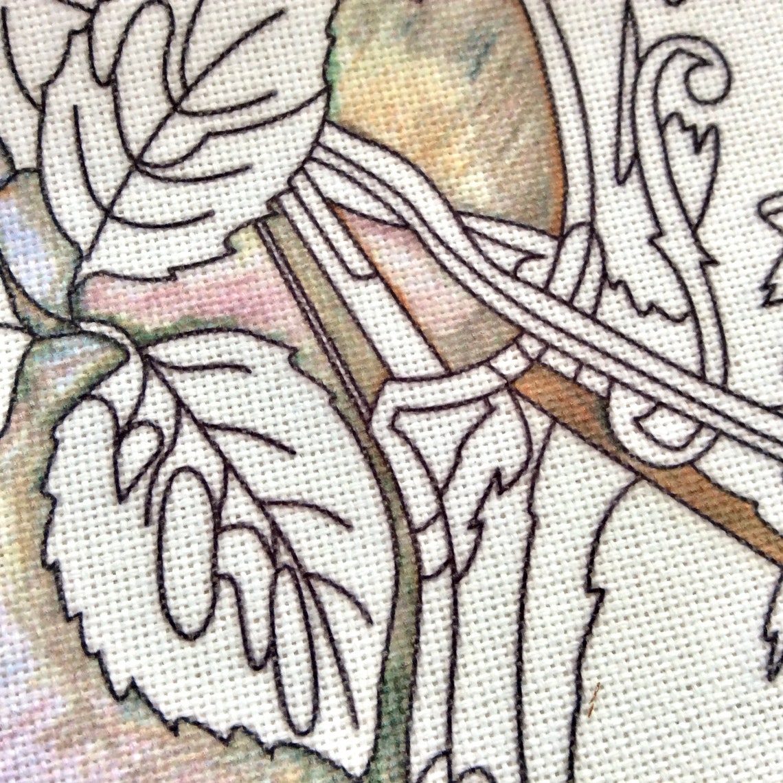 Kit Violin Roses Crewel Embroidery Rose Symphony Bucilla Etsy