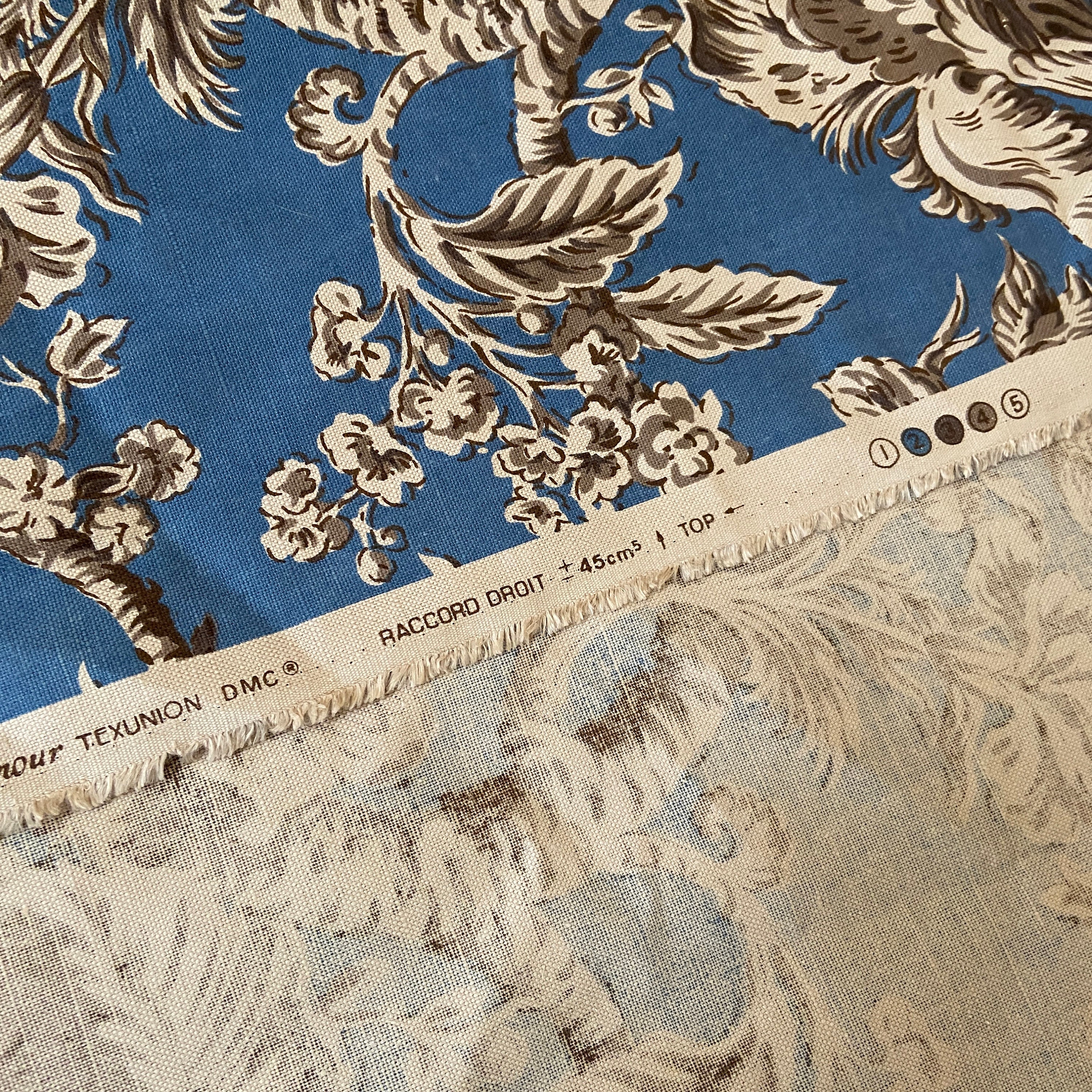 7 Yards Bernard Nevill Fabric Banyon, Large Scale Arborescent Print in ...