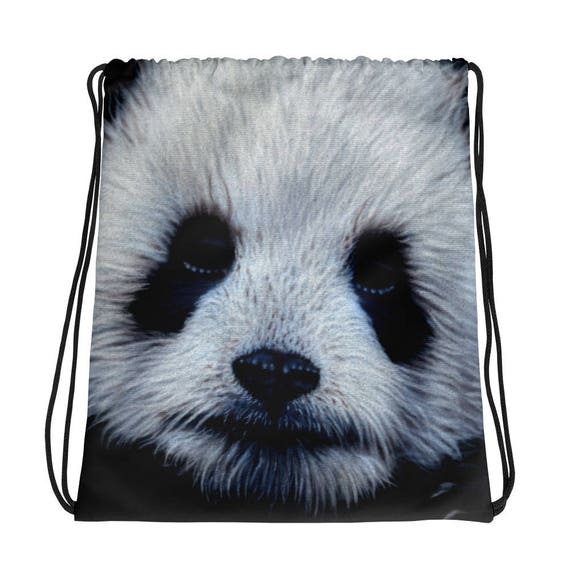 panda drawstring bag