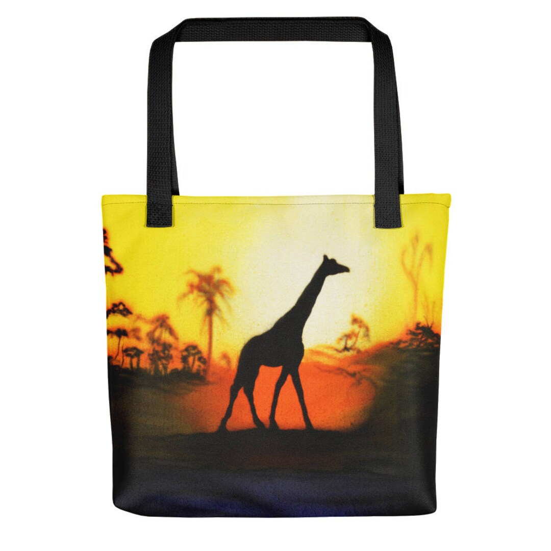 Giraffe Tote Bag Great All Purpose Use. Fashion Tote Beach Tote Travel Tote. Colorful Giraffe Design for Giraffe Lovers and Animal Lovers Etsy Ireland