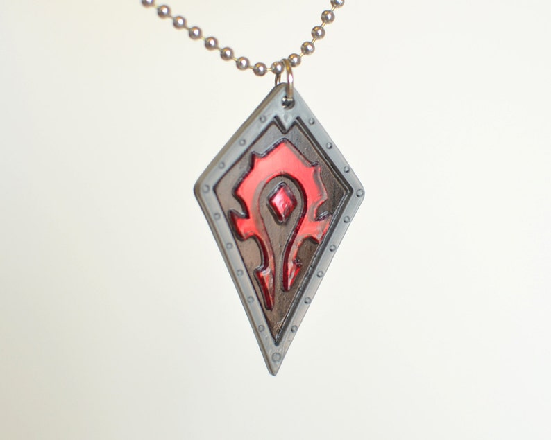 Warcraft Horde Necklace World of Warcraft Wow Etsy