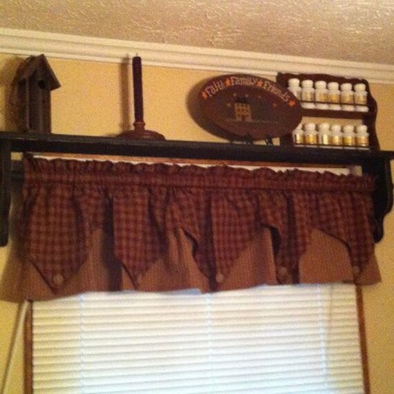 Items similar to Curtain Rod Shelf on Etsy