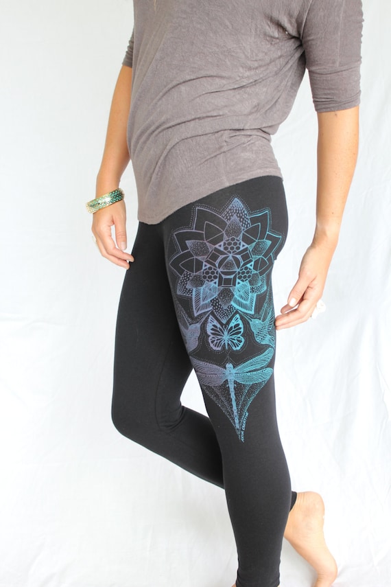 Magic Lotus Leggings Dragonfly Monarch 