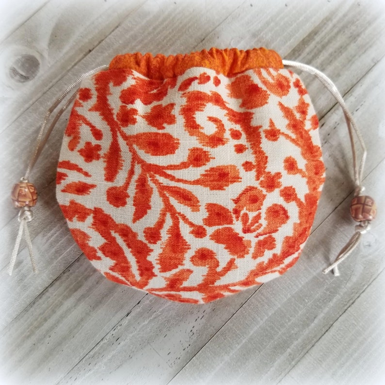 Small 6 Drawstring Pouch Round Cinch Bag Makeup Bag Etsy