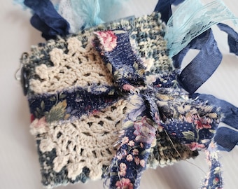 Handcrafted Small Journal with Fabric Cover