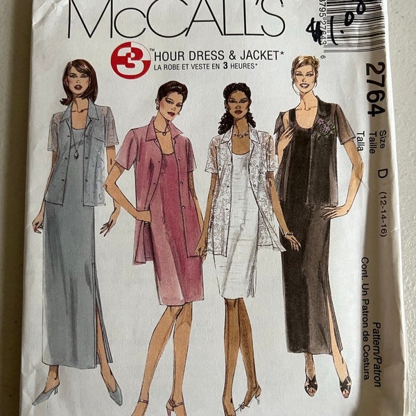 McCall's 2764 Sheath Dress and Jacket Sewing Pattern