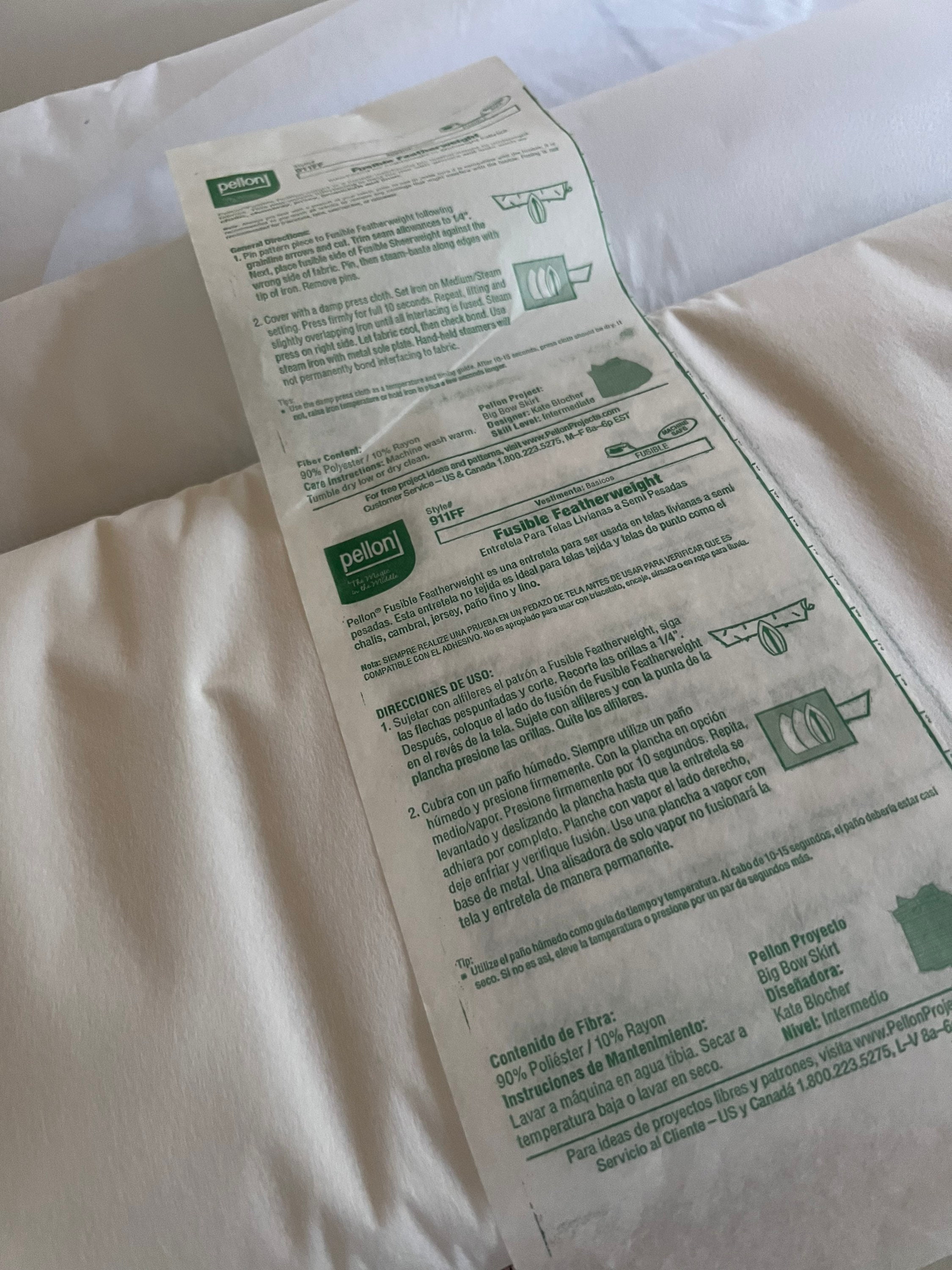 911FF Fusible Featherweight Interfacing - OzQuilts