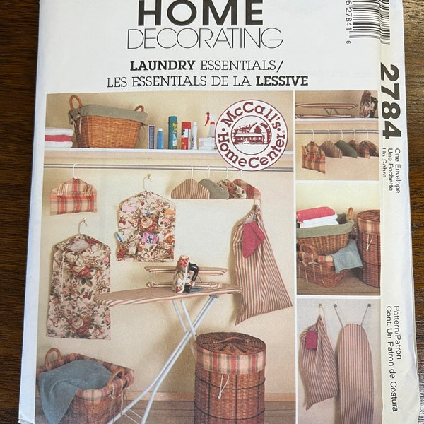 McCall’s Home Decorating Laundry Essentials Sewing Pattern