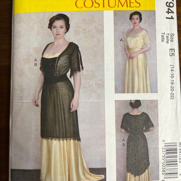 McCall's M7941 Titanic Era Sewing Pattern Costume by Angela Clayton