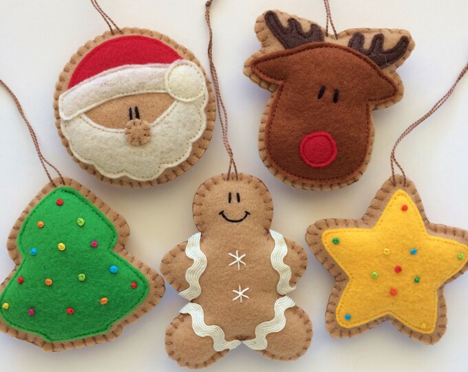 Beadless Felt Ornaments-felt Ornaments-christmas - Etsy