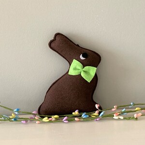 Felt chocolate Bunny Easter Decoration for Easter Basket Bunny Ornaments Spring Decorations image 8