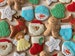 Felt Christmas Ornaments, Decorations for the tree, Faux Christmas Cookies, Santa, Snowman, Reindeer, Star, Tree Ornaments 