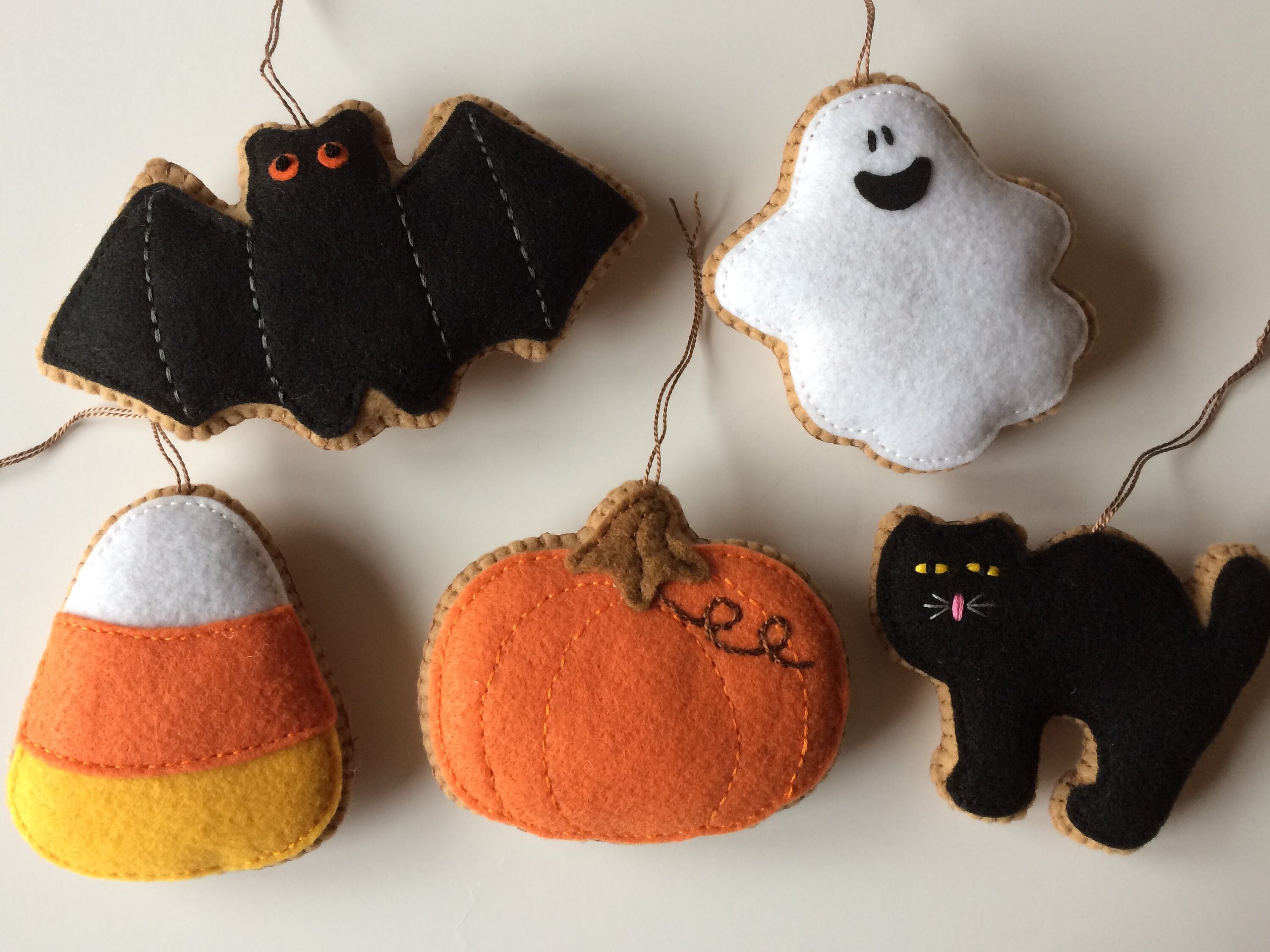 Halloween Felt Ornaments Pattern / DIY Ornaments / DIY Etsy