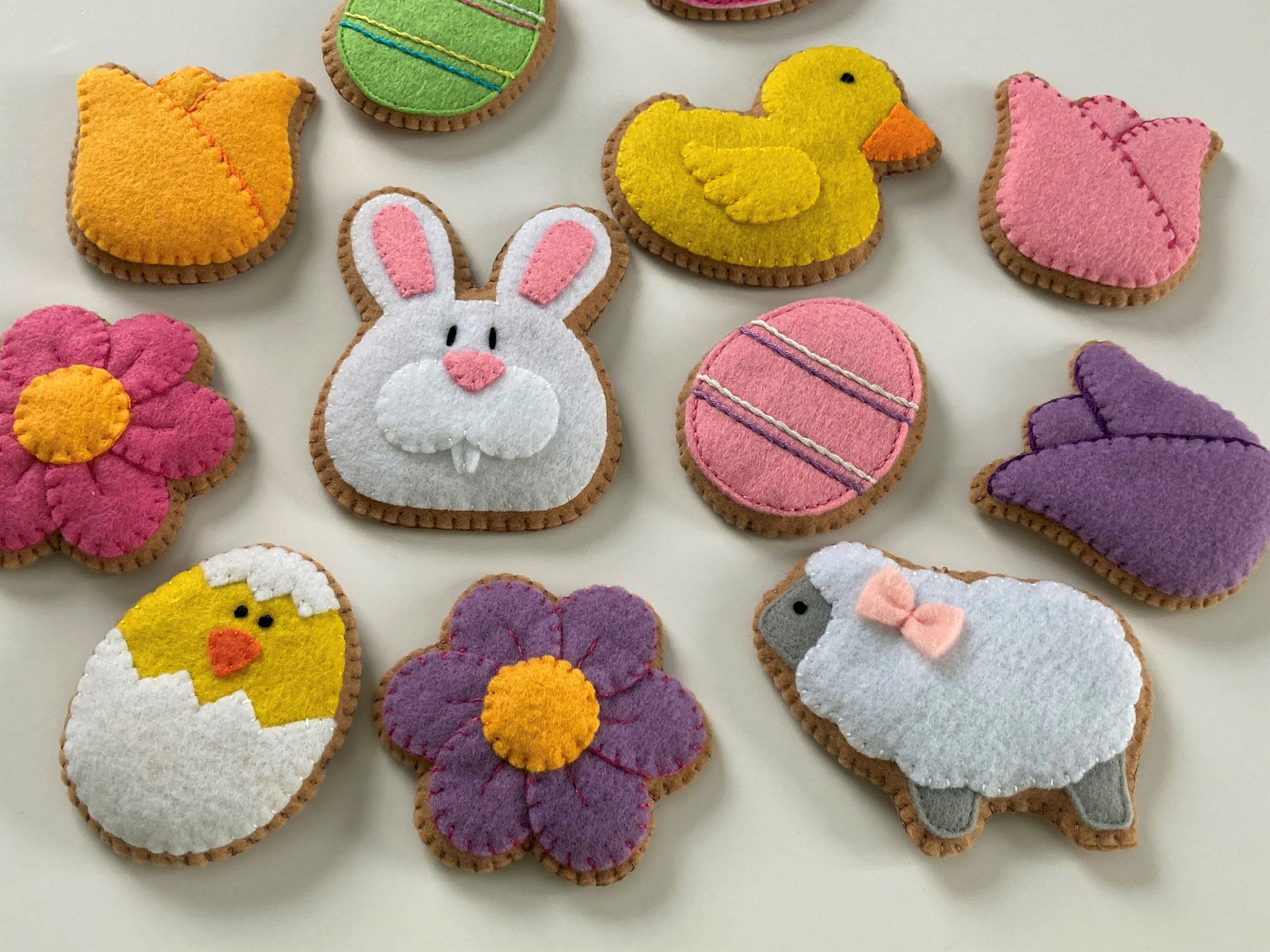 Pattern for Felt Easter Spring Ornaments Easter Decorations Etsy