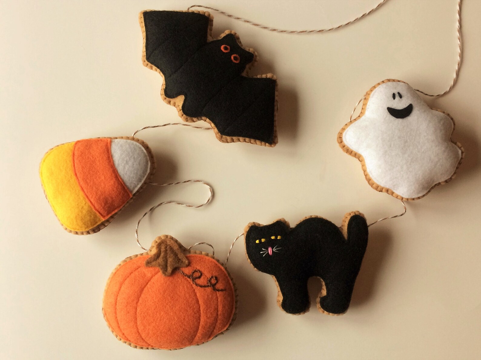 Halloween Felt Ornaments Pattern / DIY Ornaments / DIY Etsy