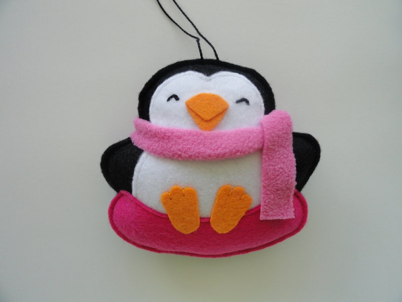 Penguin Snow Day OrnamentsFelt OrnamentsPenguin Etsy
