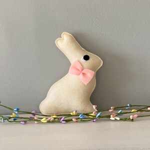 Felt chocolate Bunny Easter Decoration for Easter Basket Bunny Ornaments Spring Decorations image 7