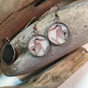 Great Blue Heron Earrings