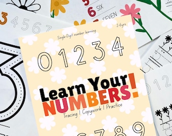 Ausdruckbare Zahlen-Übungsblätter 0–9 | Vorschule Mathe, Ablaufverfolgung & Schreiben | Kleinkind Lernen