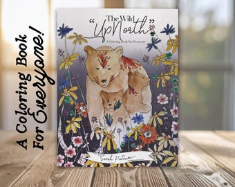 Gemütliches Waldland Malbuch | Die Wilde Natur im Norden | Wild Illustrationen