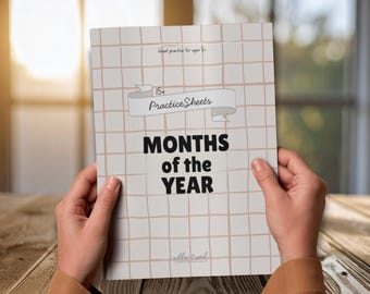 Arbeitsblätter für die Monate des Jahres | Handschrift & Kalender-Übungen für Kinder | Hausschule zum Ausdrucken