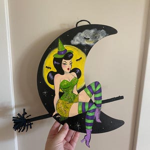 moon witch wall hanging