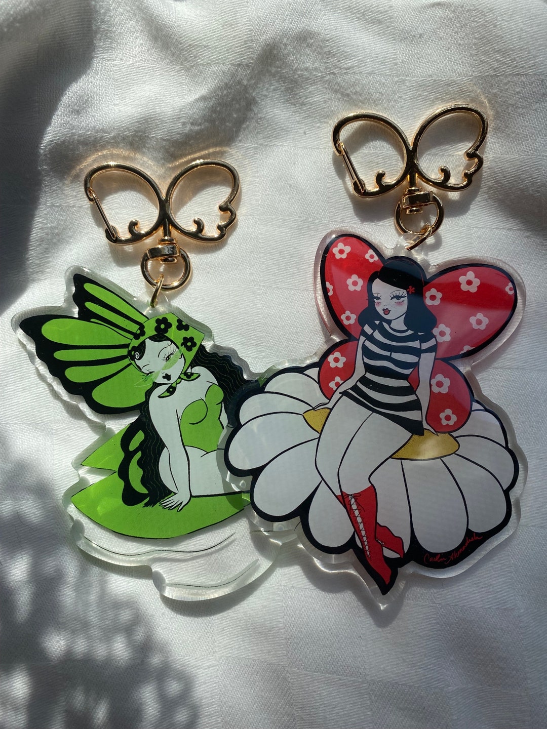 Acrylic Fairy Keychains - Etsy