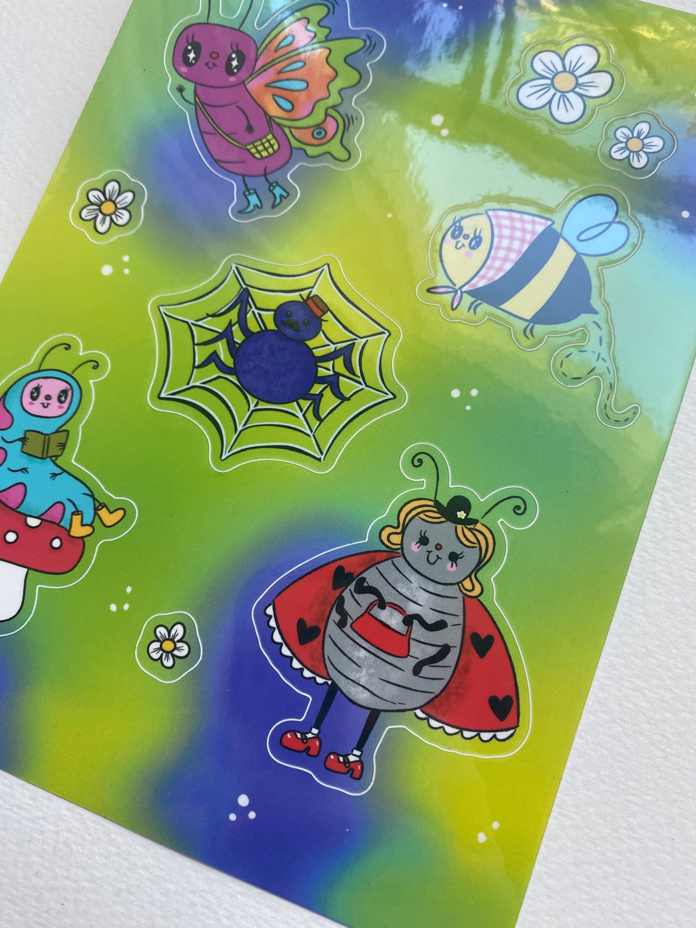 Bug Sticker Sheet - Etsy
