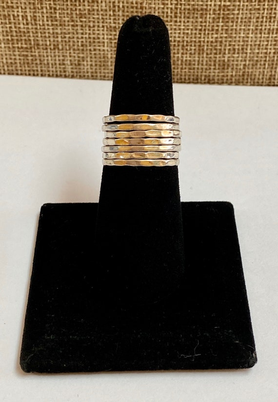 Vintage 925 Sterling Silver Stackable Ring In Siz… - image 2