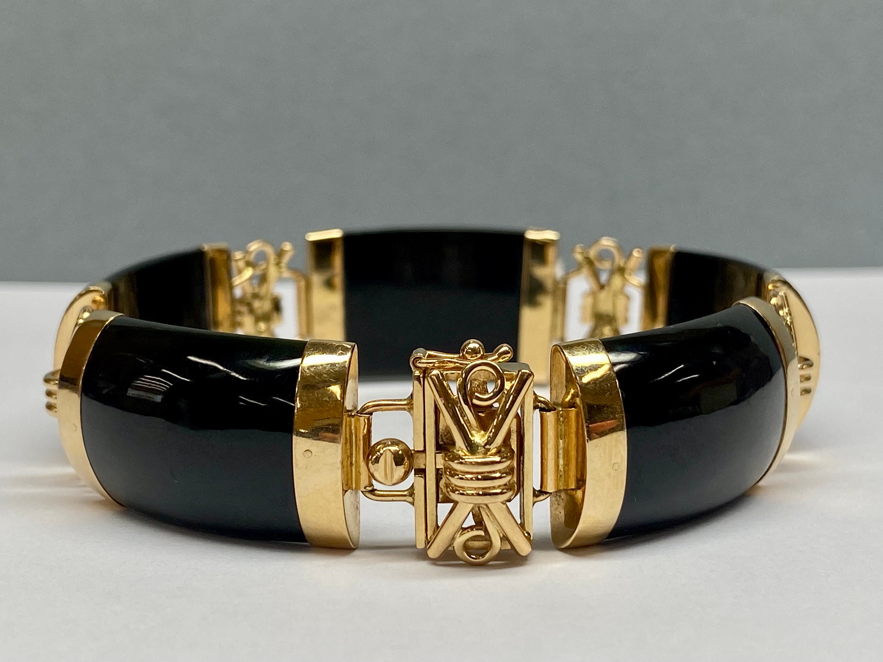 Gold onyx best sale bracelet