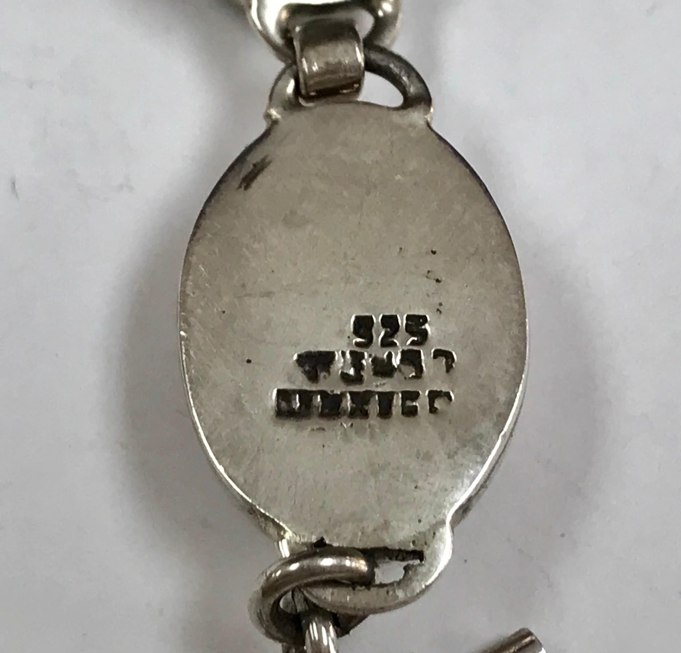 Vintage Mexico 925 Sterling Silver Multi Stone 7