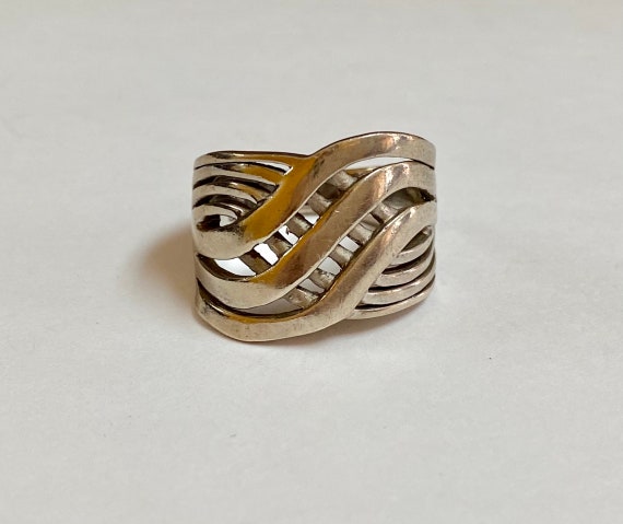 NF Thailand 925 Sterling Silver Twisted Women's R… - image 5