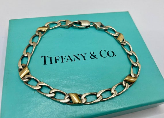 Tiffany Co. 925 Sterling Silver and 18K Yellow Gold Two Toned