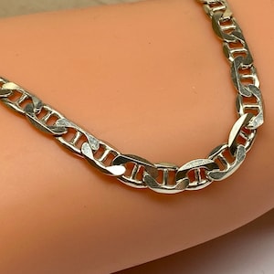 Italy 925 Solid Sterling Silver Chain Bracelet!! Free US Shipping