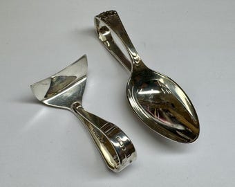Vintage Cooper Brothers & Sons Sterling Silver Baby Curved Spoon And Pusher Set!!!