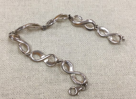Vintage Sterling Silver Link Bracelet Free US Shipping - Etsy