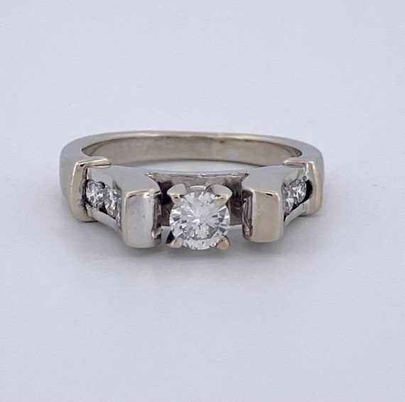 Beautiful MEGA 18K White Gold Diamond Ring!!!! Si… - image 3