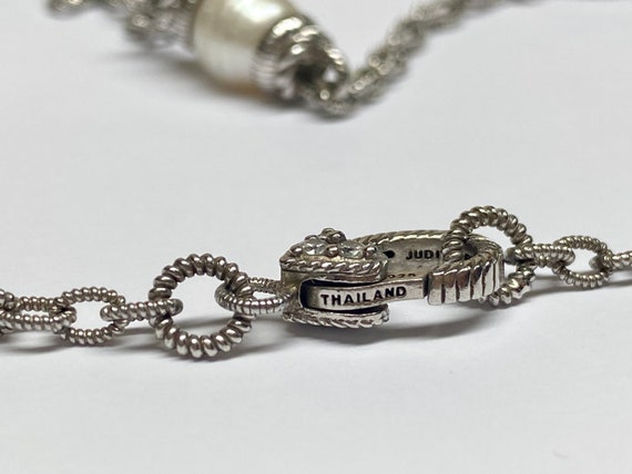 Judith Ripka 925 Thailand Sterling Silver Cable S… - image 7