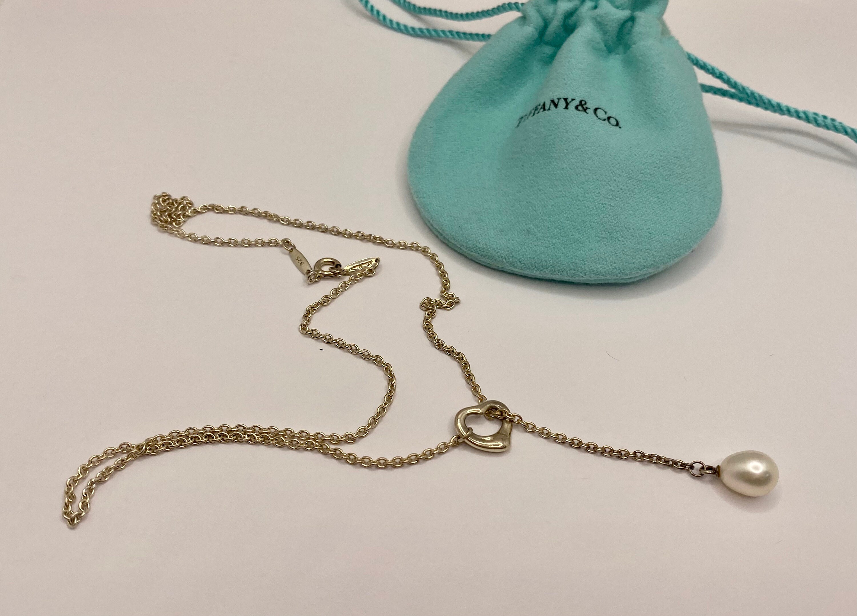 Tiffany open store heart lariat