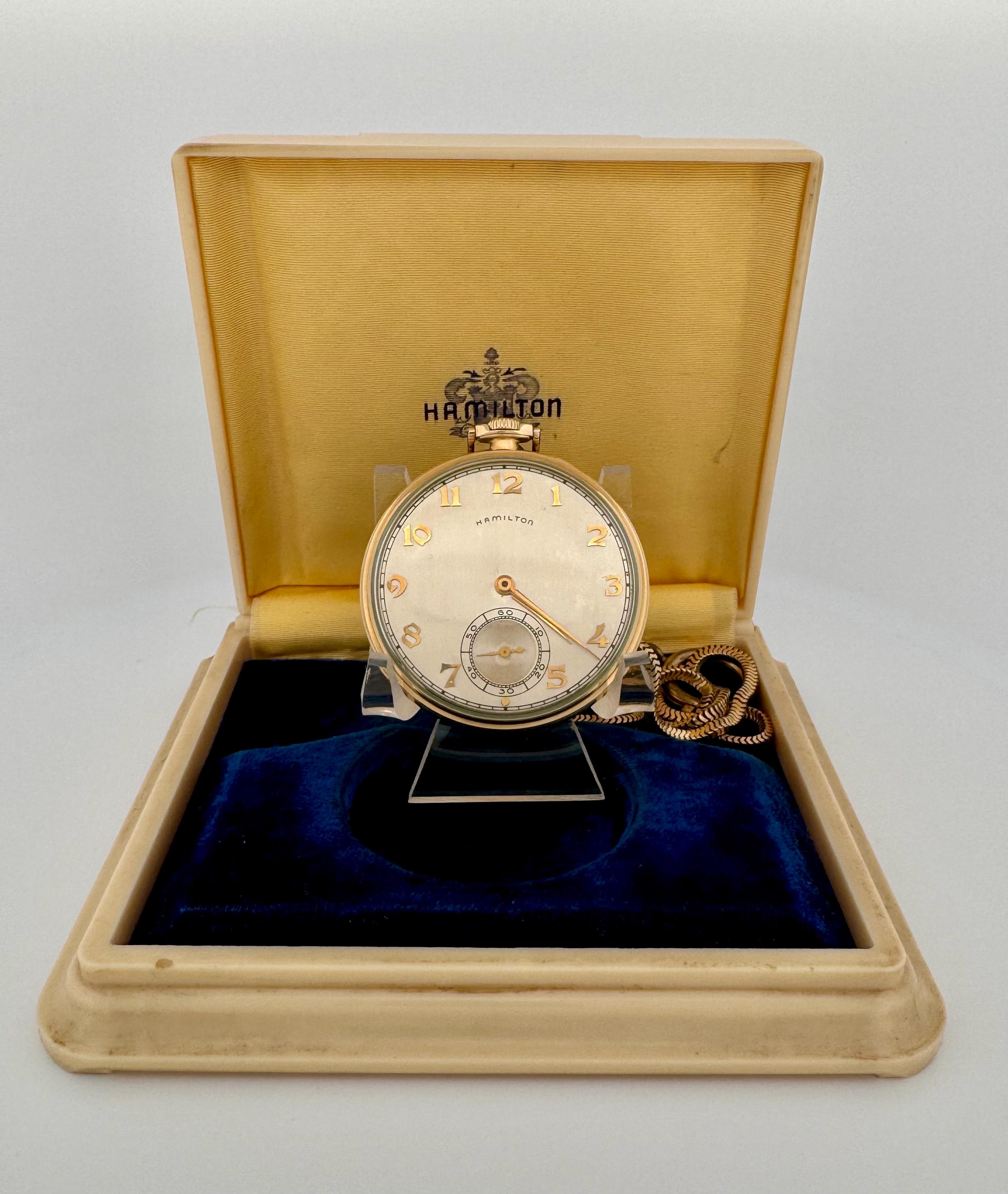1940年代のヴィンテージ ハミルトン ハンズワース 14Kゴールドフィルド