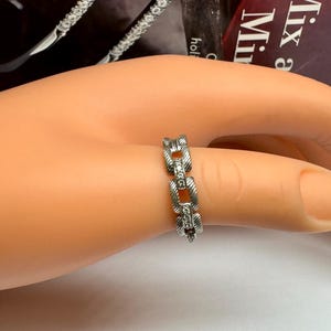 Vintage INDIA 925 Sterling Silver & White CZ Judith Ripka Ring!!!