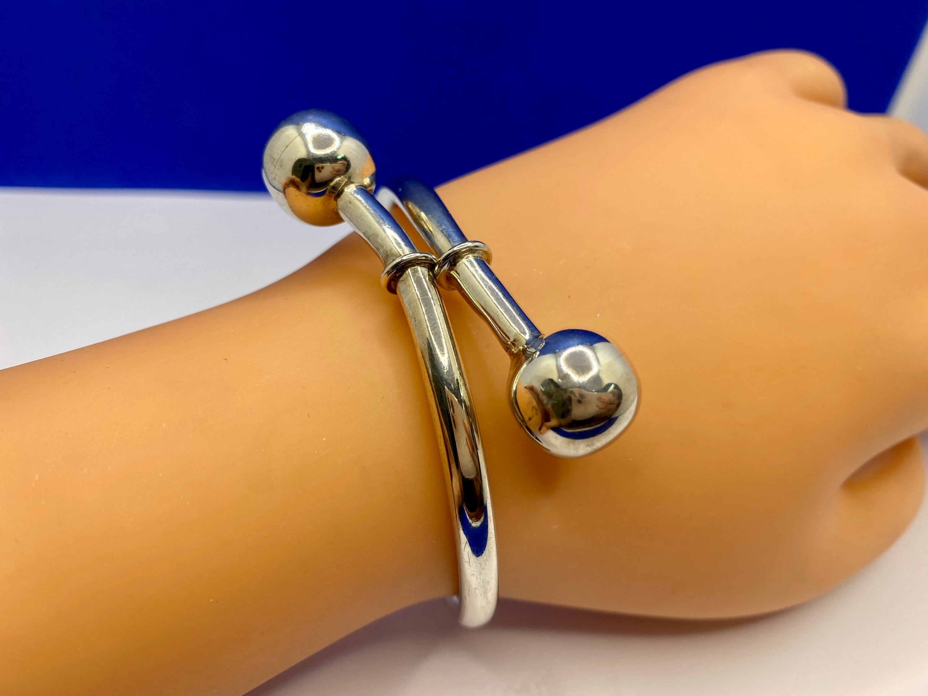 Bracelet 18g En Argent Sterling 925 Massif - Style Mexicain Simple Et Réglable - Neuf Sans Emballage - Fait Main En Inde